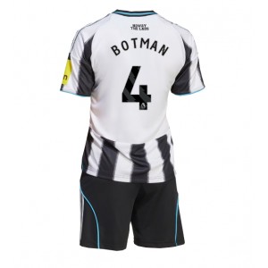 Newcastle United Sven Botman #4 Jalkapallovaatteet Lasten Kotipeliasu 2025-26 Lyhythihainen (+ Lyhyet housut)